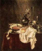 Heda, Willem Claesz - Ham and Silverware